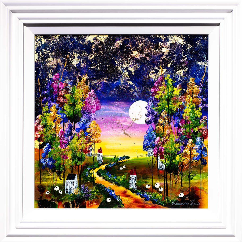 The Harvest Moon - Original - SOLD by artist Rozanne Bell - Wyecliffe Galleries