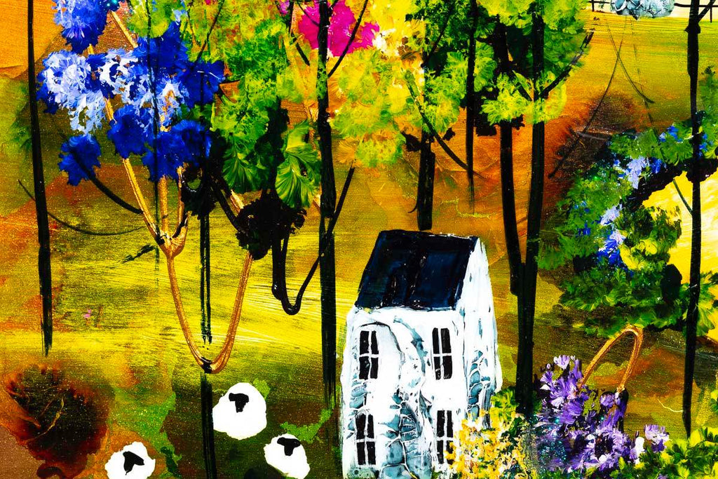 The Harvest Moon - Original - SOLD by artist Rozanne Bell - Wyecliffe Galleries