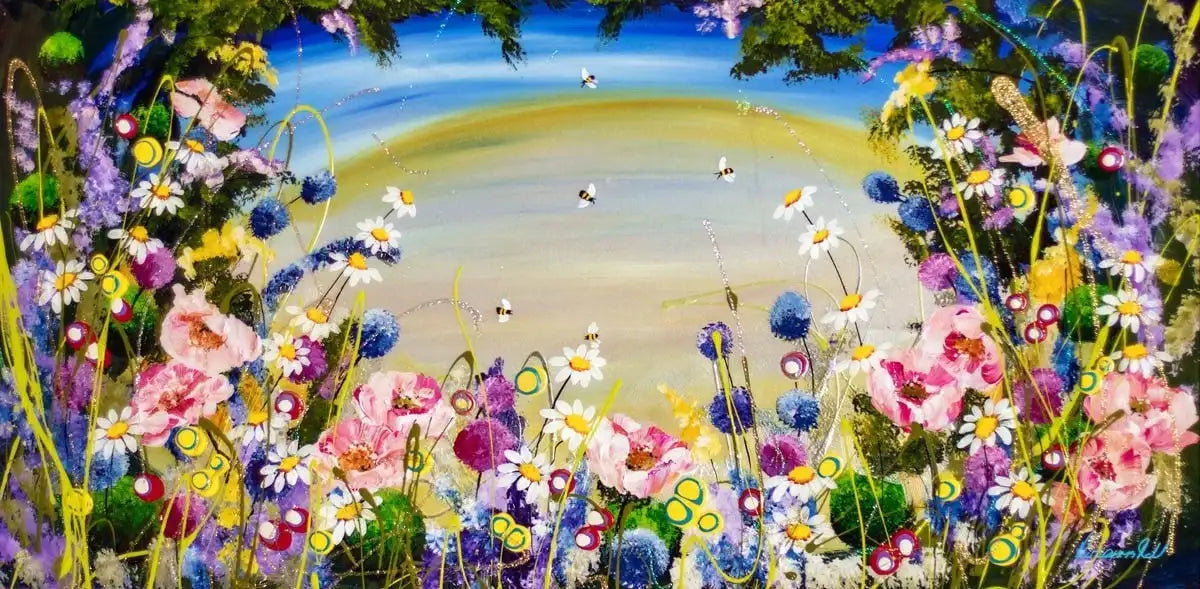 The Idyll - SOLD by artist Rozanne Bell - Wyecliffe Galleries
