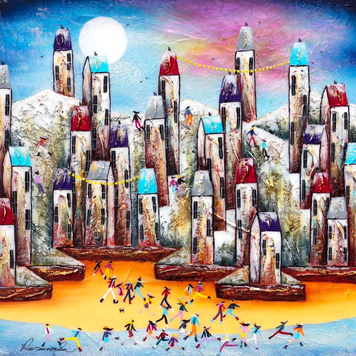 The Perfect Time of Year - Original by artist Rozanne Bell - Wyecliffe Galleries