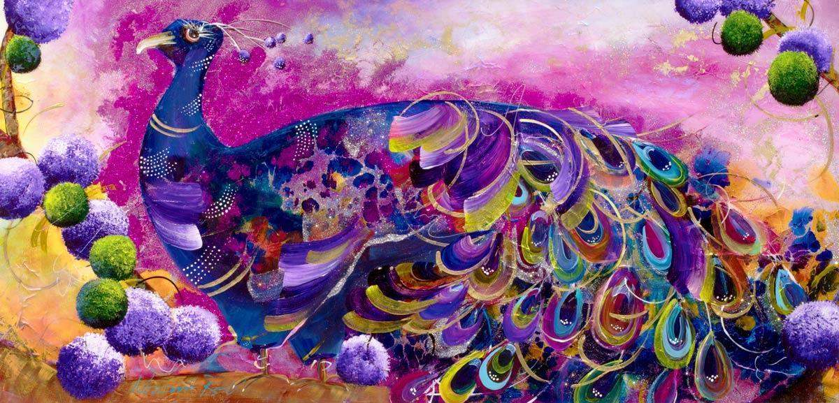 The Royal Approach - Original - SOLD by artist Rozanne Bell - Wyecliffe Galleries