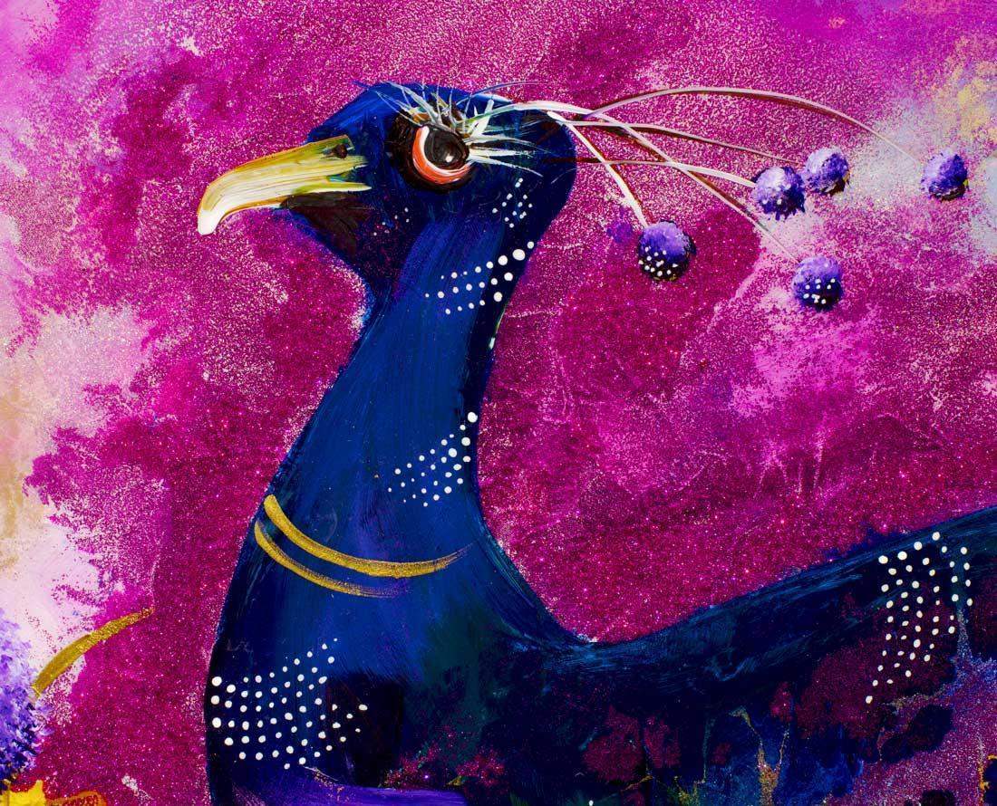 The Royal Approach - Original - SOLD by artist Rozanne Bell - Wyecliffe Galleries