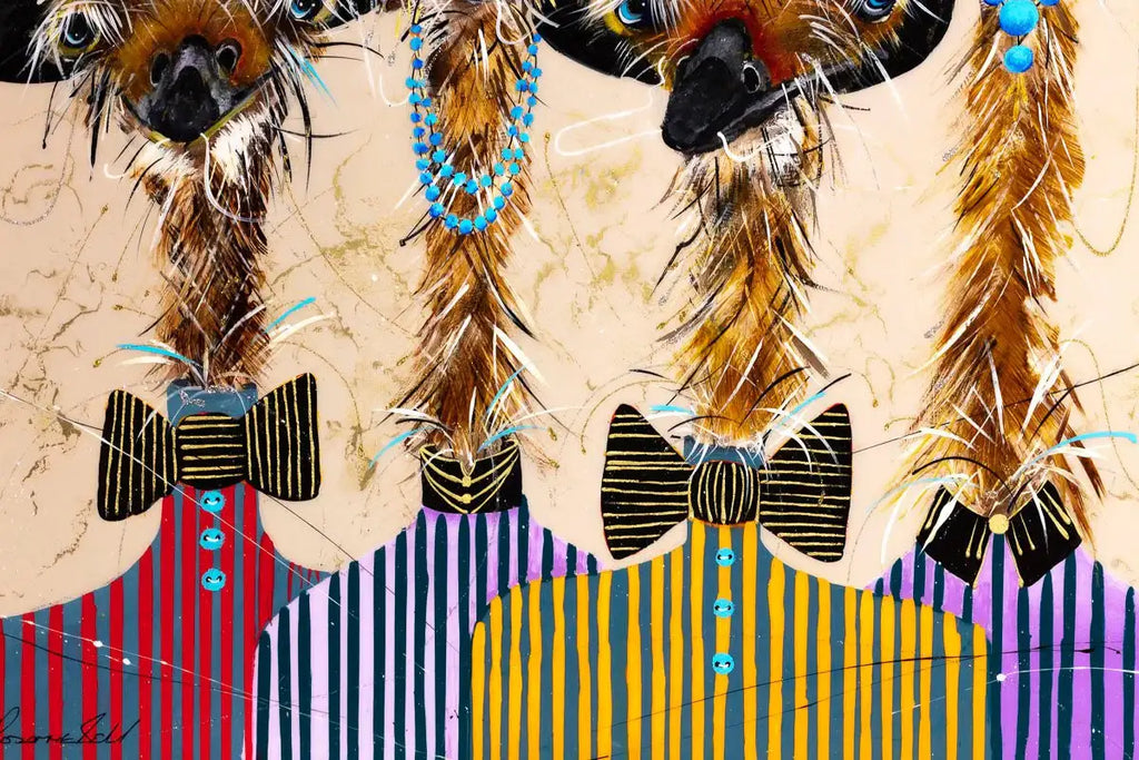 The Shelby Family - Original - SOLD by artist Rozanne Bell - Wyecliffe Galleries