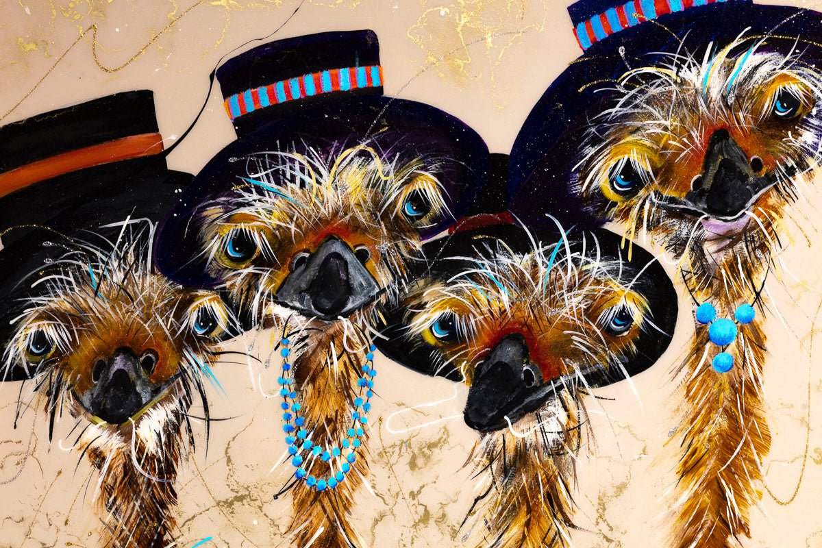 The Shelby Family - Original - SOLD by artist Rozanne Bell - Wyecliffe Galleries