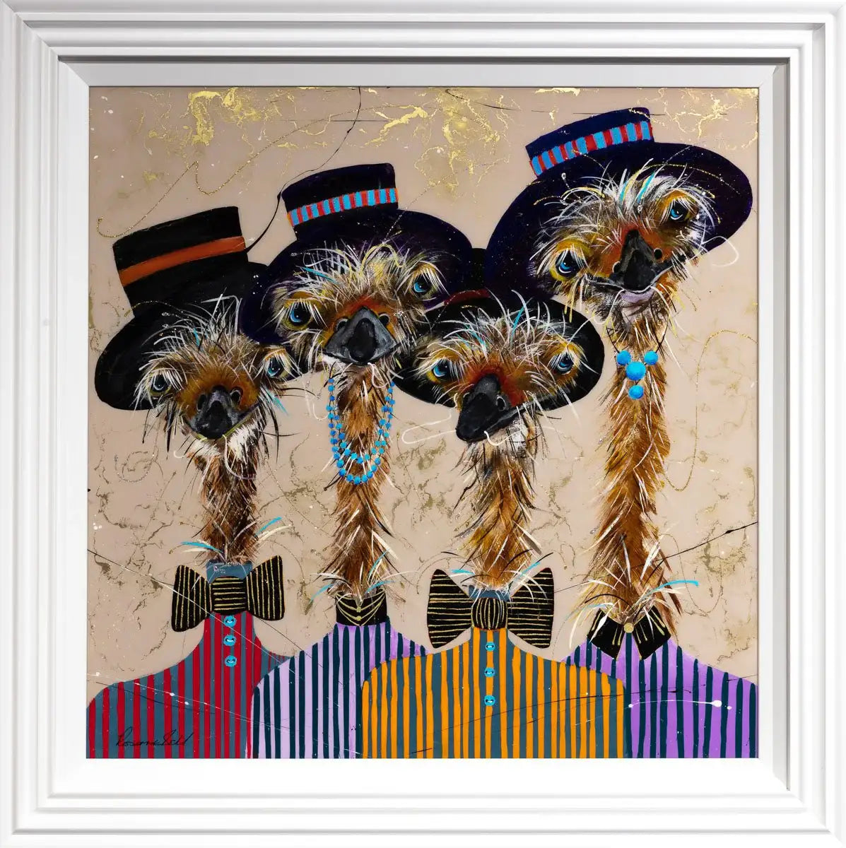 The Shelby Family - Original - SOLD by artist Rozanne Bell - Wyecliffe Galleries