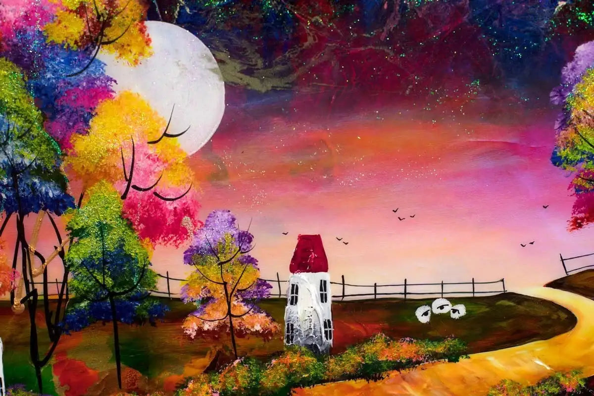 The Stars Watch Over - SOLD by artist Rozanne Bell - Wyecliffe Galleries