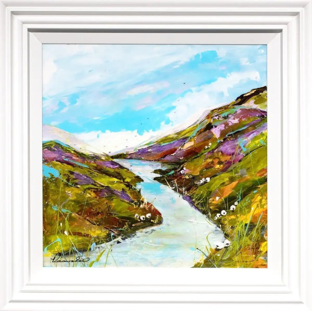 The Valley Blooms - Original - SOLD by artist Rozanne Bell - Wyecliffe Galleries