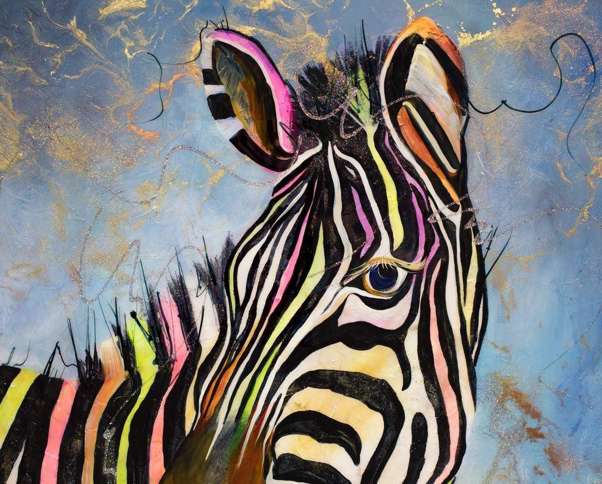 The Whole Spectrum - SOLD by artist Rozanne Bell - Wyecliffe Galleries