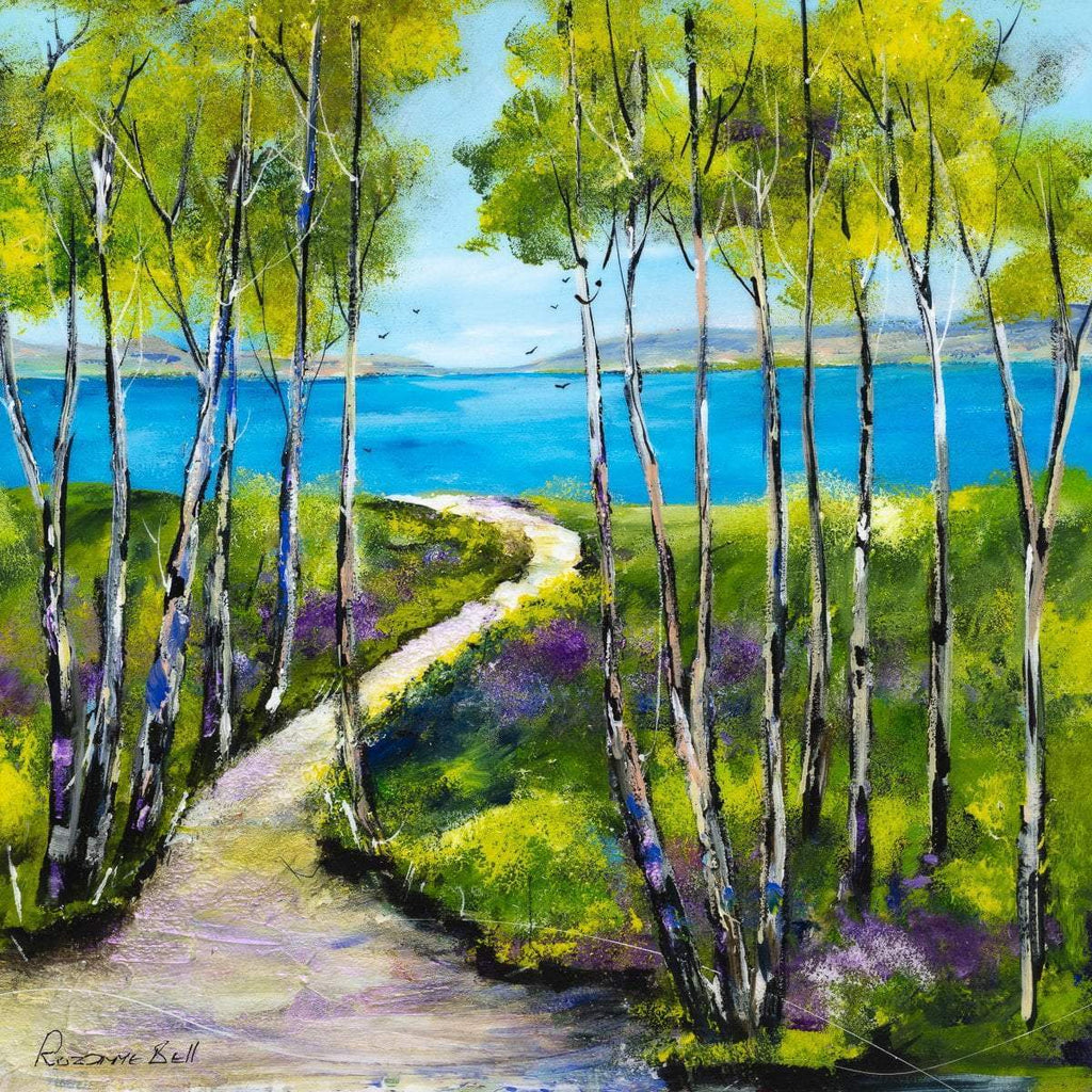 The Winding Path - Original - SOLD by artist Rozanne Bell - Wyecliffe Galleries