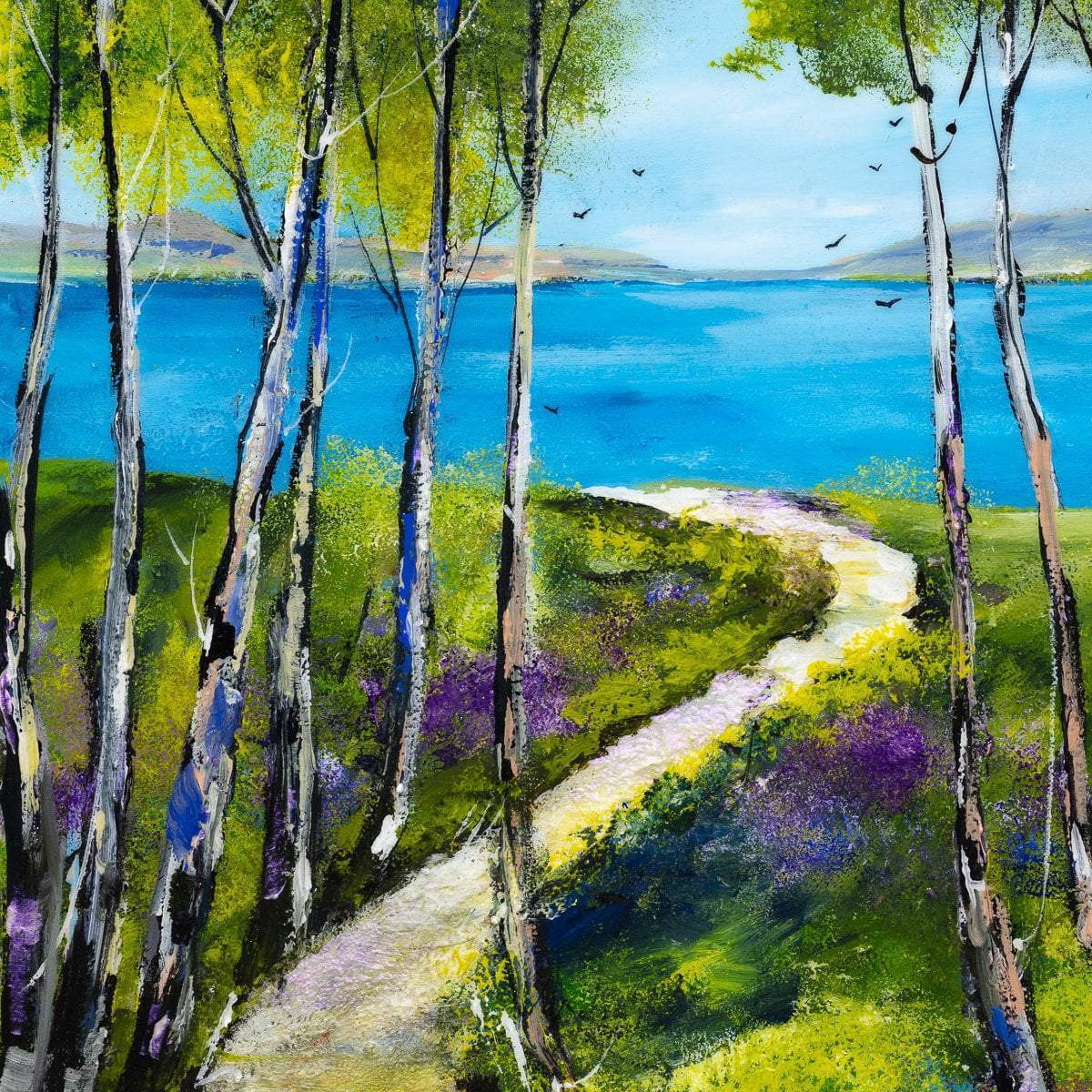 The Winding Path - Original - SOLD by artist Rozanne Bell - Wyecliffe Galleries