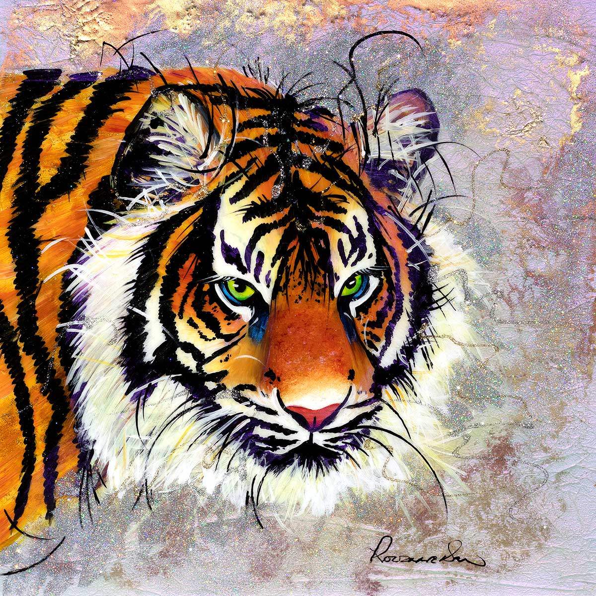 Theo - Orignal - SOLD by artist Rozanne Bell - Wyecliffe Galleries