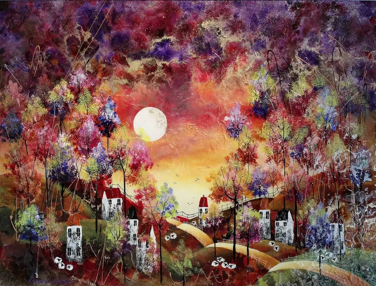 Three Hills - Original - SOLD by artist Rozanne Bell - Wyecliffe Galleries