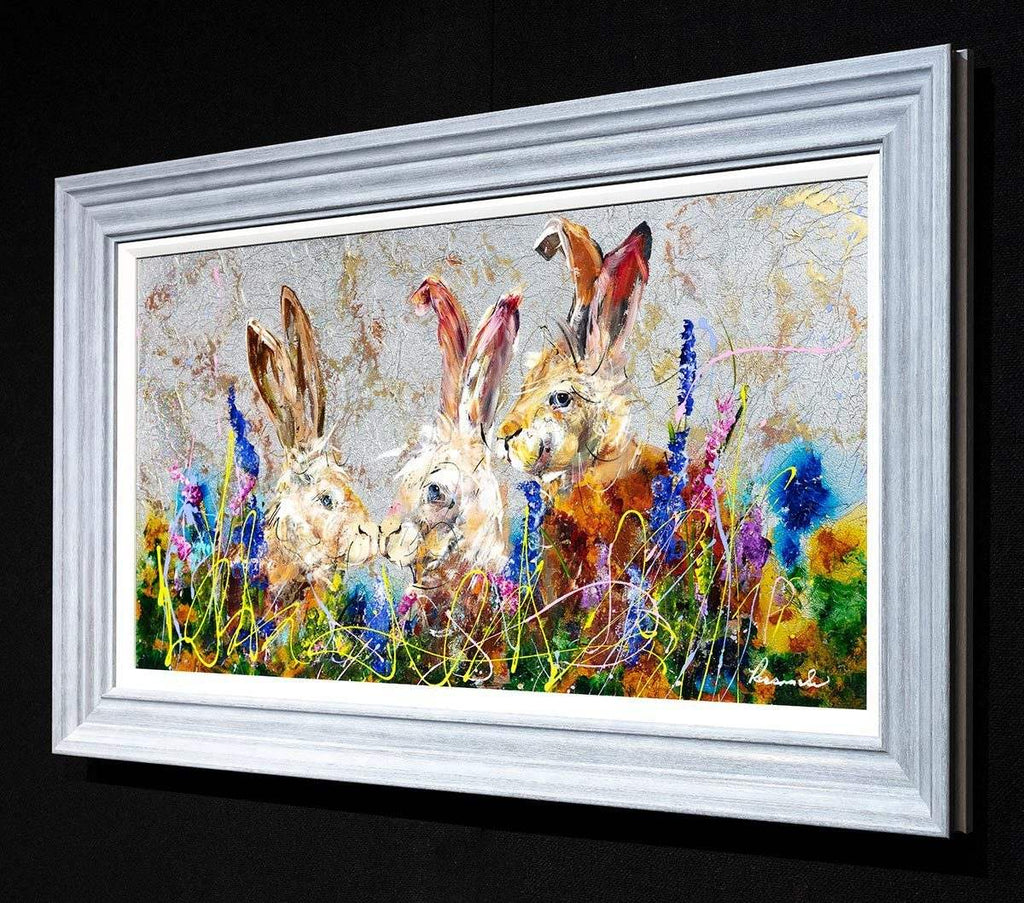 Three's a Crowd - Original - SOLD by artist Rozanne Bell - Wyecliffe Galleries
