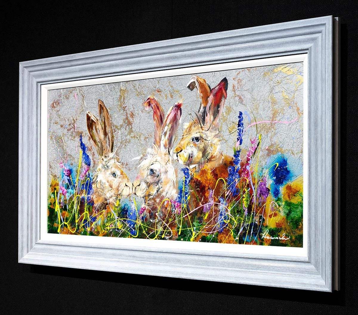 Three's a Crowd - Original - SOLD by artist Rozanne Bell - Wyecliffe Galleries
