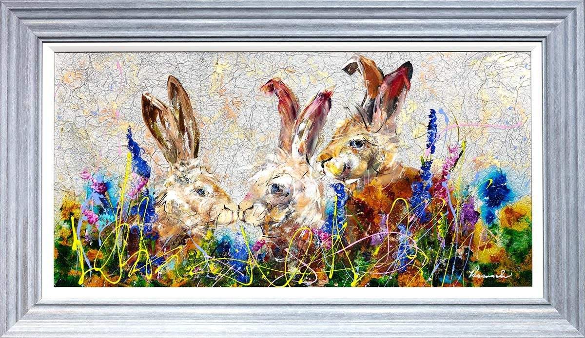 Three's a Crowd - Original - SOLD by artist Rozanne Bell - Wyecliffe Galleries