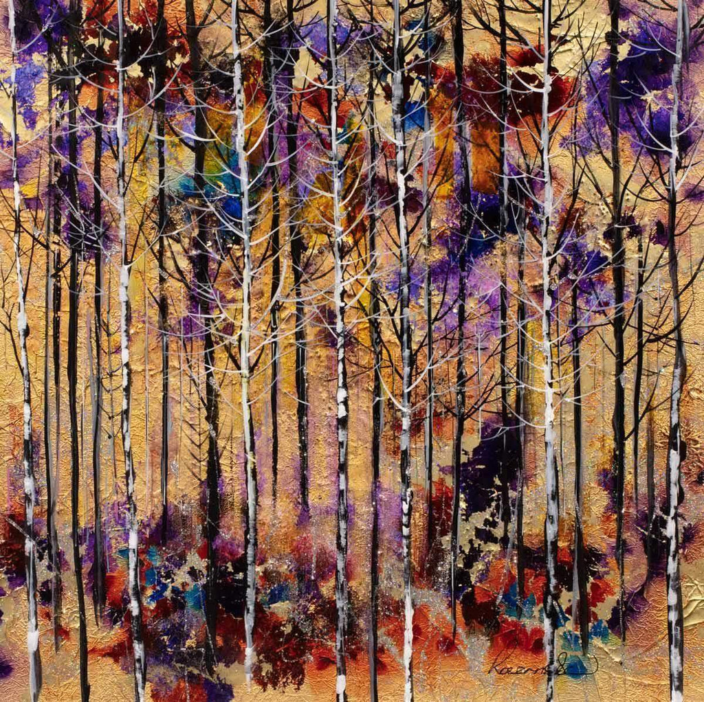 Through The Forest - Original - SOLD by artist Rozanne Bell - Wyecliffe Galleries