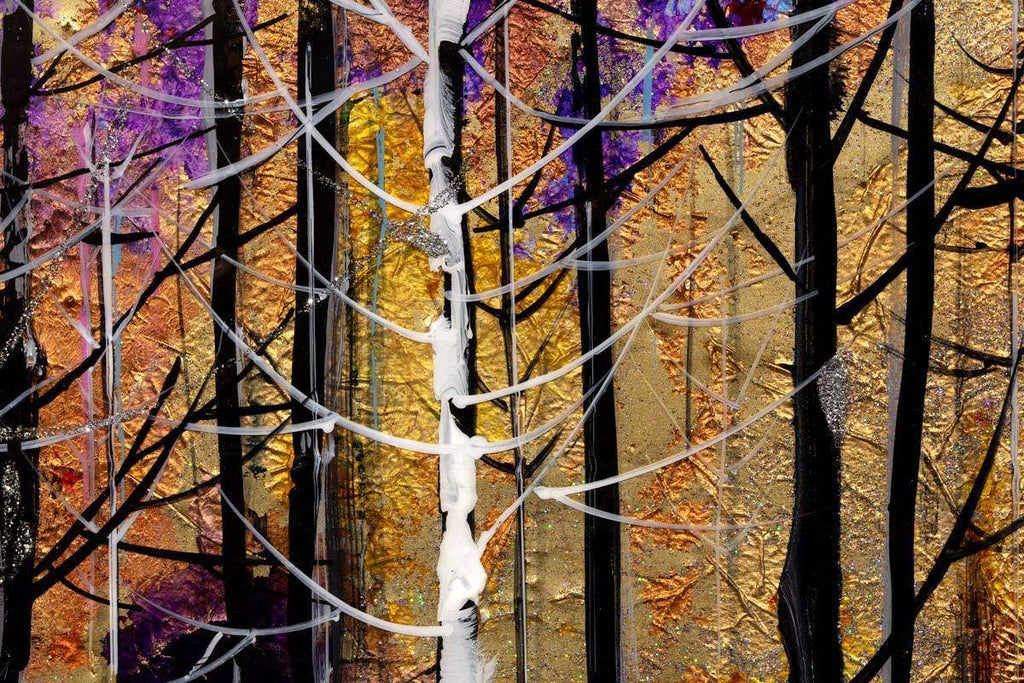 Through The Forest - Original - SOLD by artist Rozanne Bell - Wyecliffe Galleries