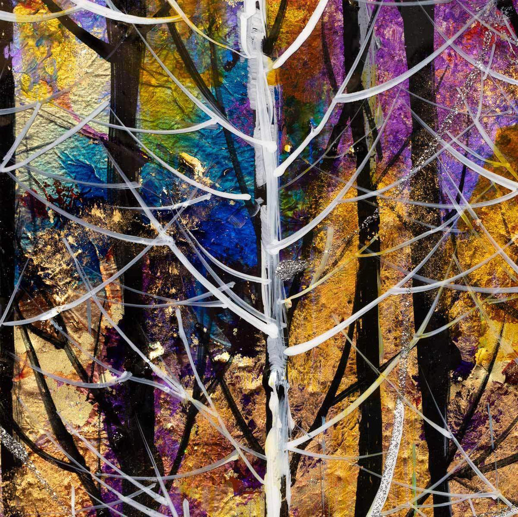 Through The Forest - Original - SOLD by artist Rozanne Bell - Wyecliffe Galleries