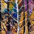 Through The Forest - Original - SOLD by artist Rozanne Bell - Wyecliffe Galleries