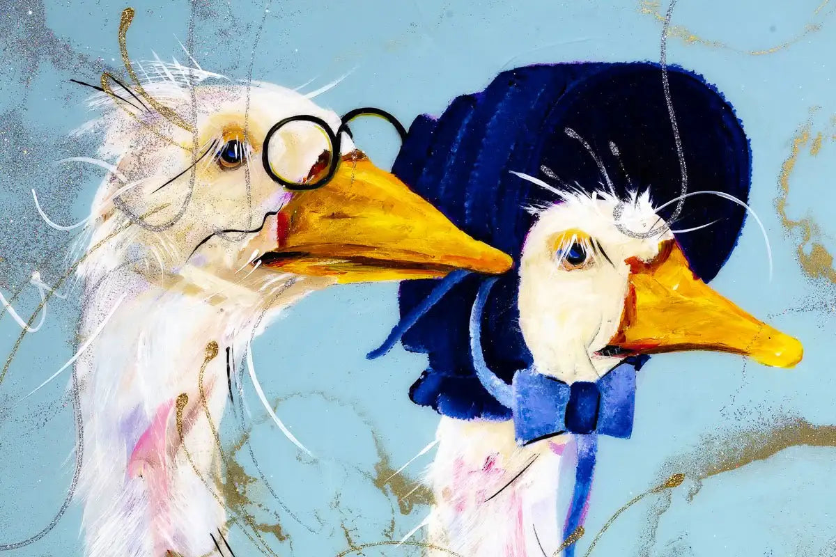 To the Races We Go - Original - SOLD by artist Rozanne Bell - Wyecliffe Galleries