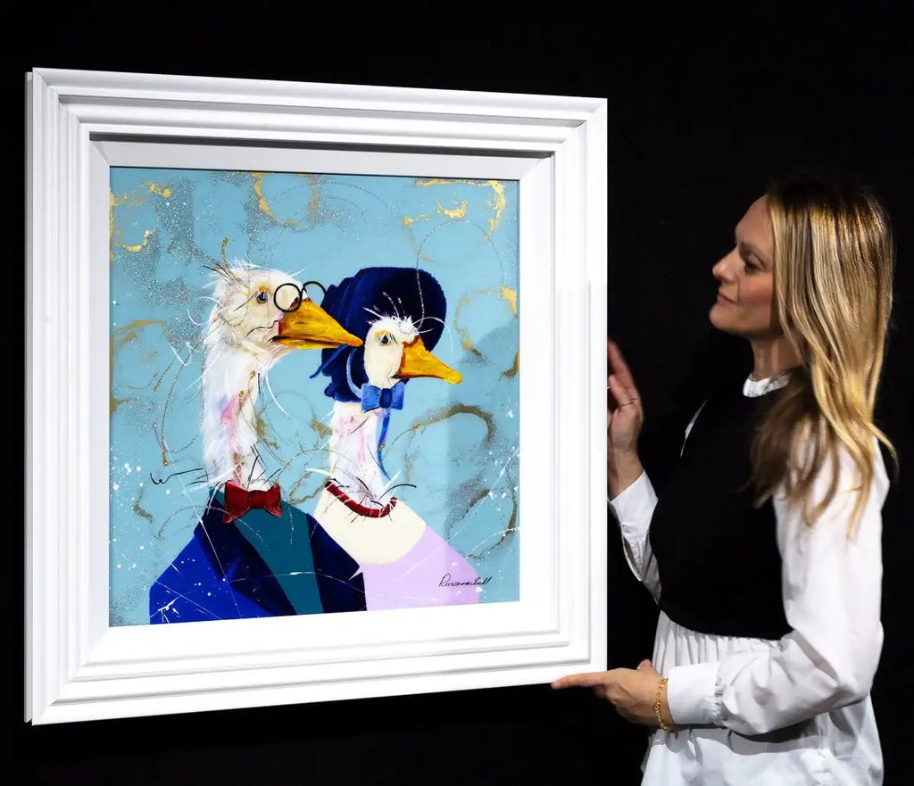 To the Races We Go - Original - SOLD by artist Rozanne Bell - Wyecliffe Galleries