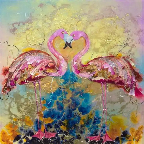 Together - SOLD by artist Rozanne Bell - Wyecliffe Galleries