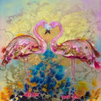 Together - SOLD by artist Rozanne Bell - Wyecliffe Galleries