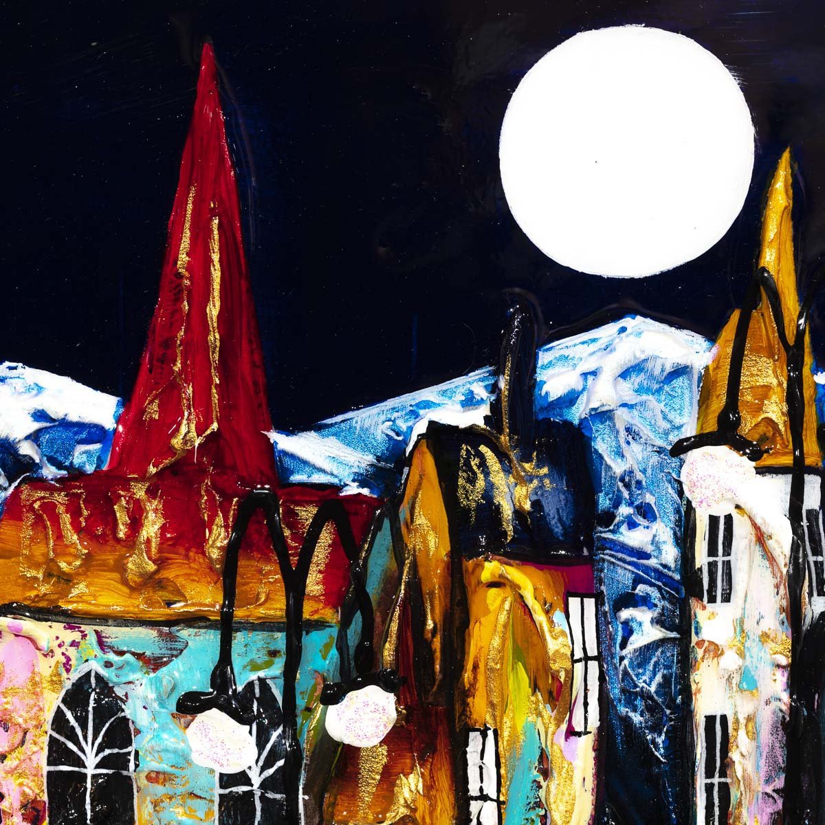 Town at Night - Original Rozanne Bell Orignal