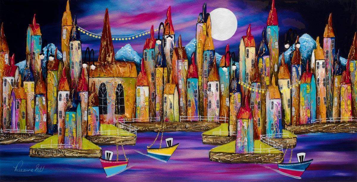 Tranquil Dreams - Original - SOLD by artist Rozanne Bell - Wyecliffe Galleries