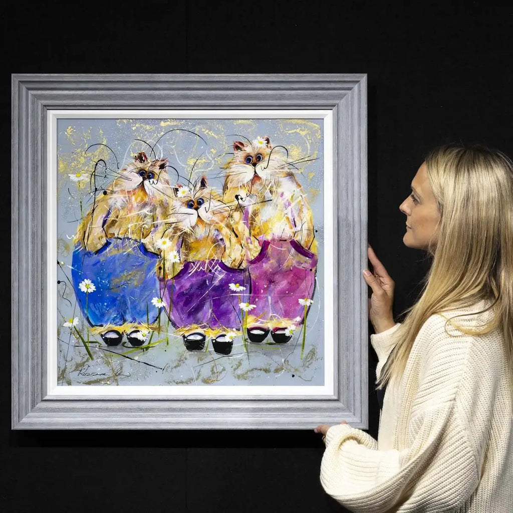 Trio of Trouble - Original - SOLD by artist Rozanne Bell - Wyecliffe Galleries