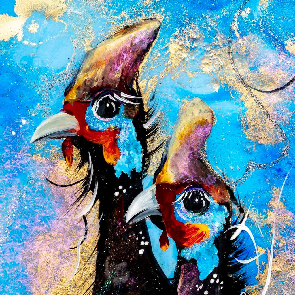 Triple Trouble - Original - SOLD by artist Rozanne Bell - Wyecliffe Galleries