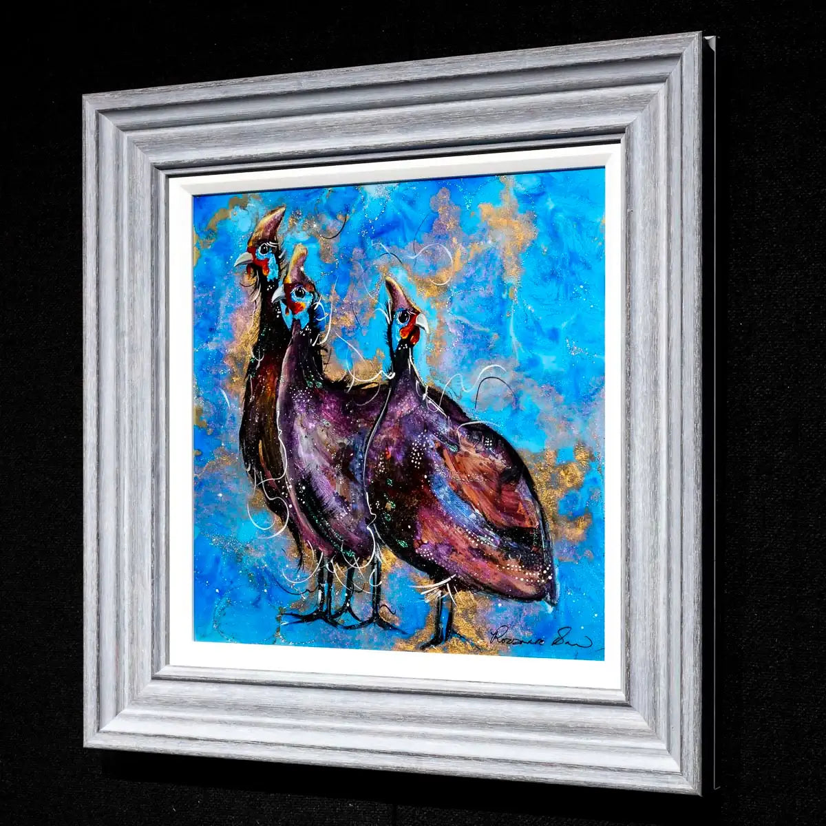 Triple Trouble - Original - SOLD by artist Rozanne Bell - Wyecliffe Galleries