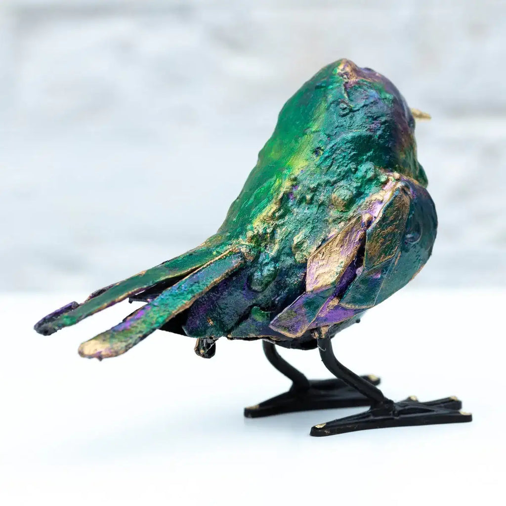 Tweet Tweet - Original Sculpture - SOLD by artist Rozanne Bell - Wyecliffe Galleries