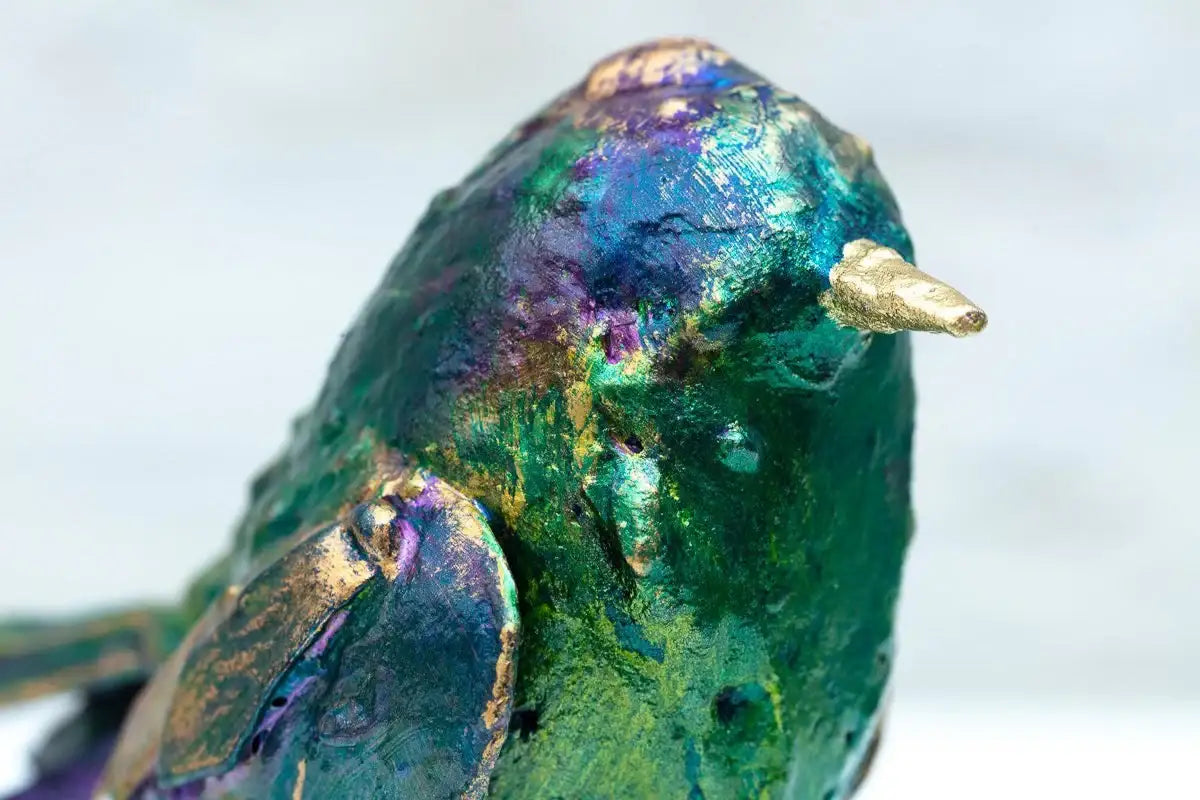 Tweet Tweet - Original Sculpture - SOLD by artist Rozanne Bell - Wyecliffe Galleries