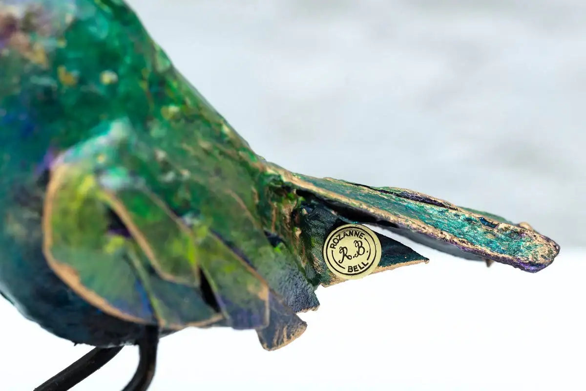 Tweet Tweet - Original Sculpture - SOLD by artist Rozanne Bell - Wyecliffe Galleries