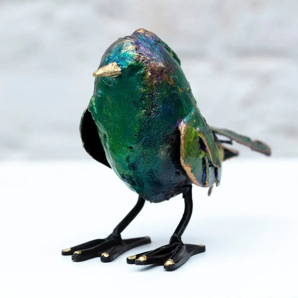 Tweet Tweet - Original Sculpture - SOLD by artist Rozanne Bell - Wyecliffe Galleries