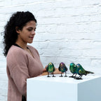 Tweet Tweet - Original Sculpture - SOLD by artist Rozanne Bell - Wyecliffe Galleries