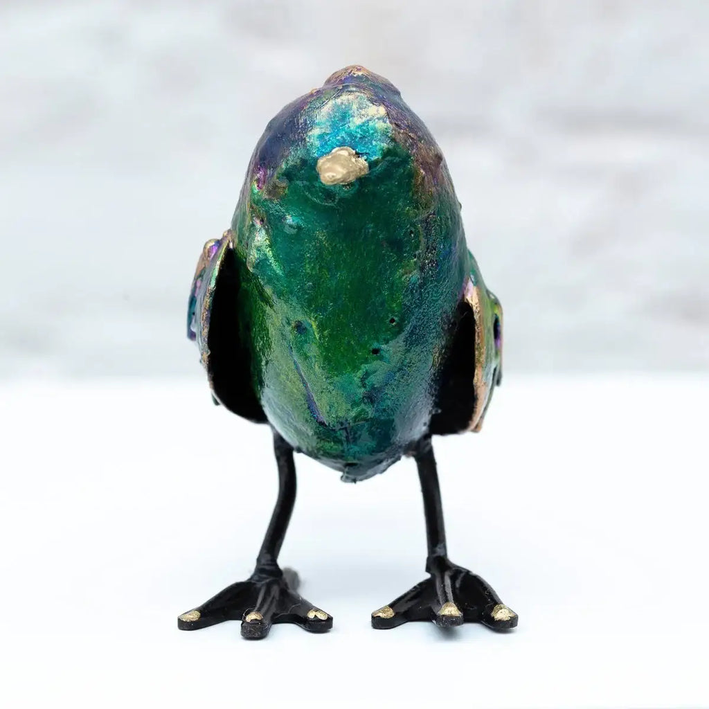 Tweet Tweet - Original Sculpture - SOLD by artist Rozanne Bell - Wyecliffe Galleries