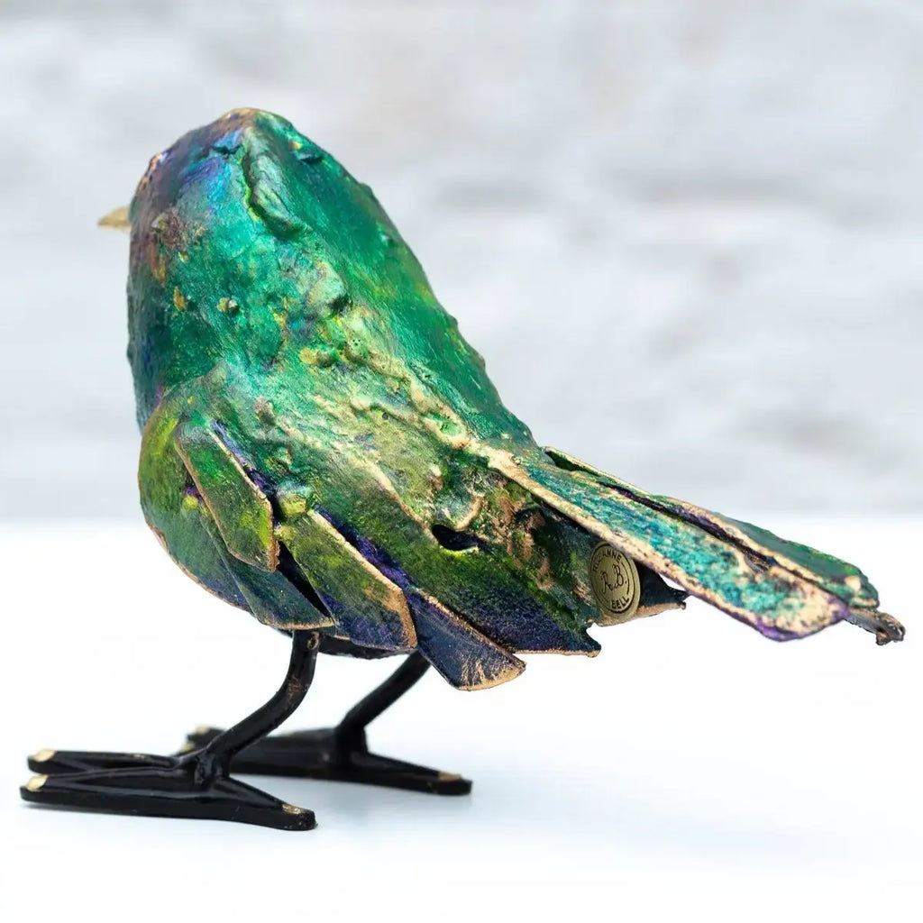 Tweet Tweet - Original Sculpture - SOLD by artist Rozanne Bell - Wyecliffe Galleries