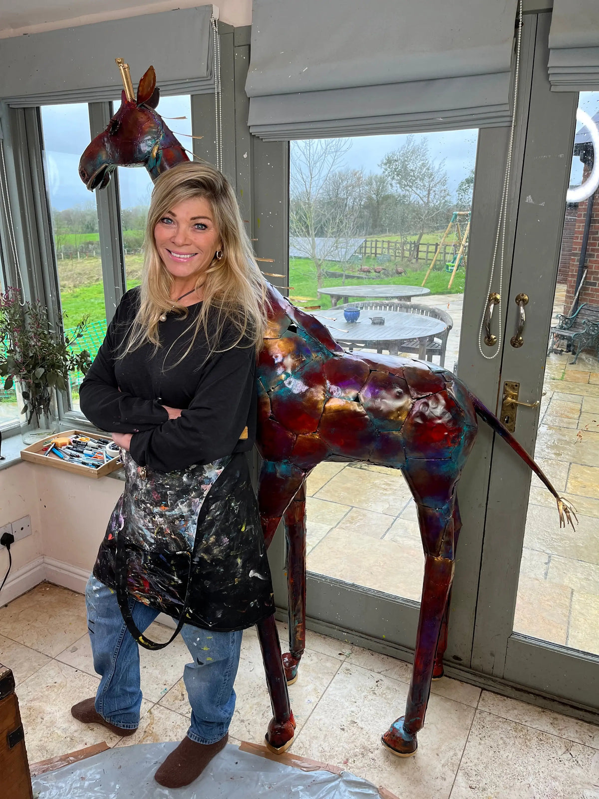 Twiga - Original Sculpture by artist Rozanne Bell - Wyecliffe Galleries