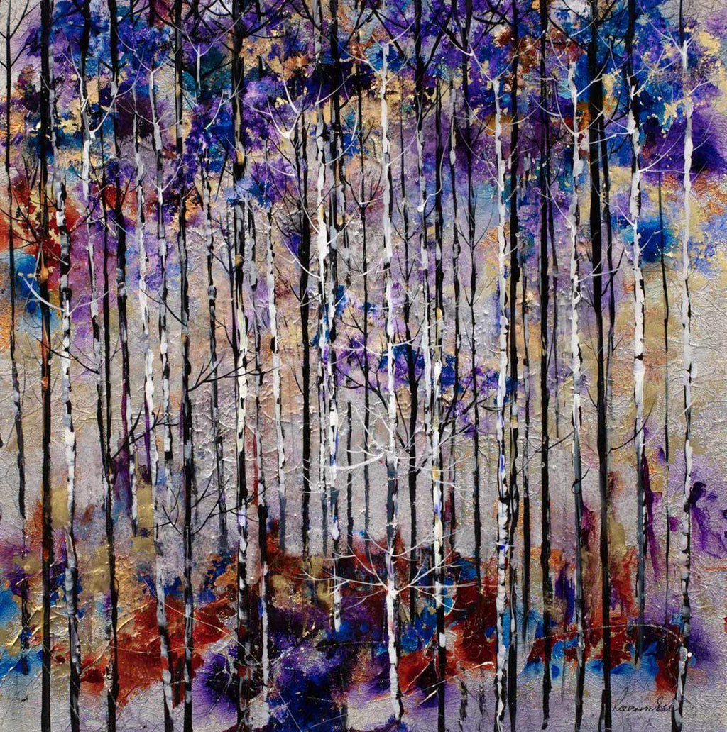 Twilight Forest - Original - SOLD by artist Rozanne Bell - Wyecliffe Galleries