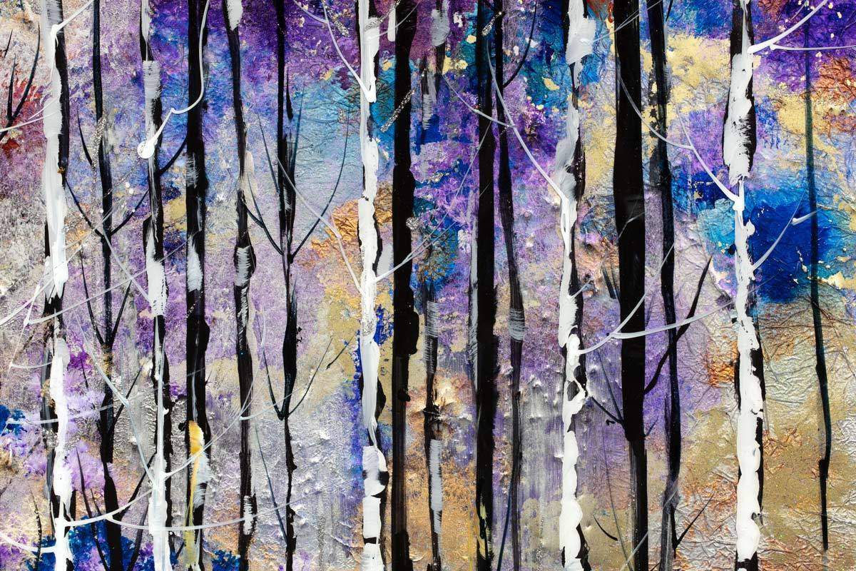 Twilight Forest - Original - SOLD by artist Rozanne Bell - Wyecliffe Galleries