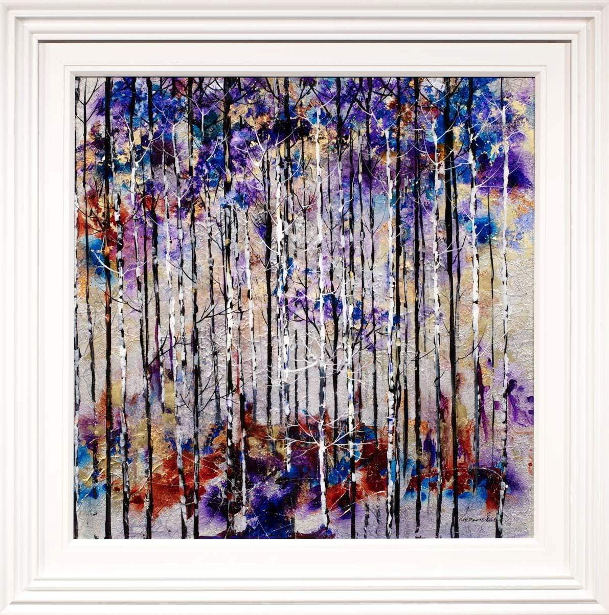 Twilight Forest - Original - SOLD by artist Rozanne Bell - Wyecliffe Galleries