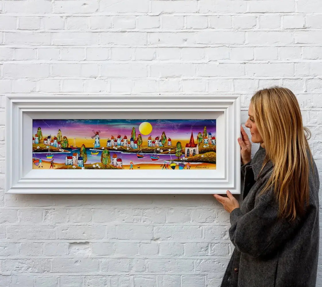 Twilight Harbour - Original - SOLD by artist Rozanne Bell - Wyecliffe Galleries