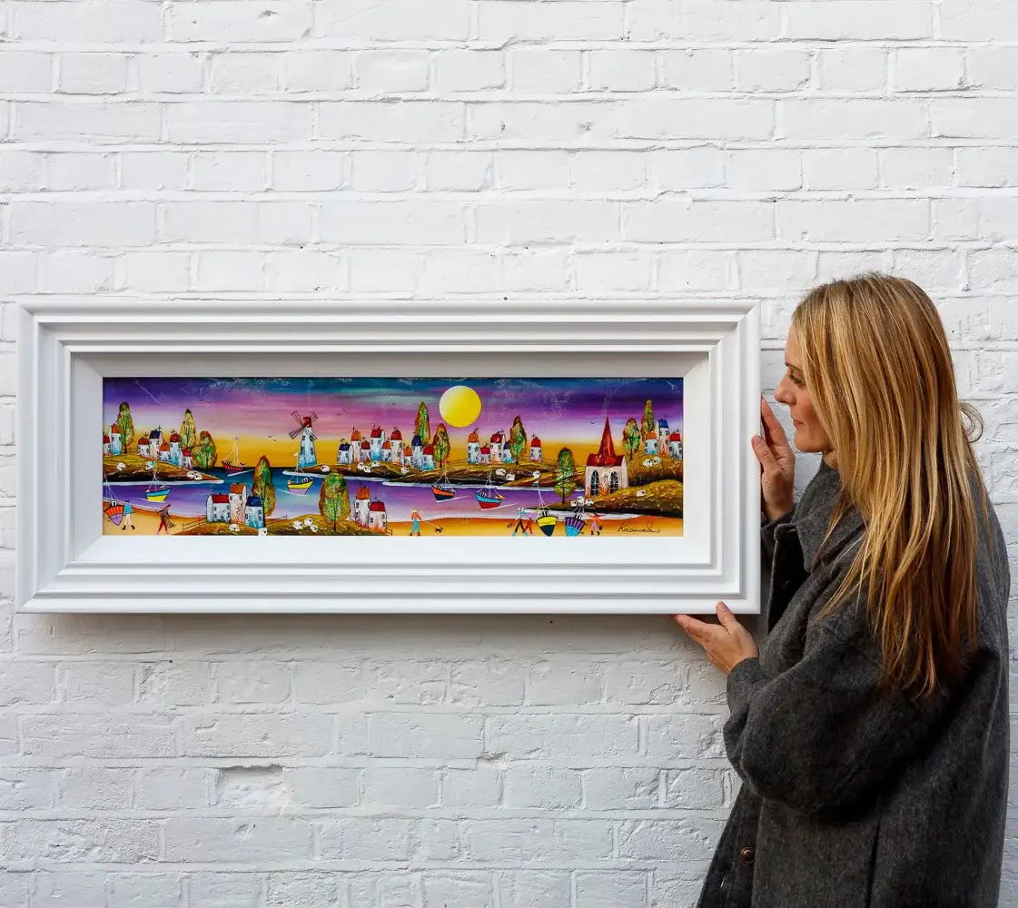 Twilight Harbour - Original - SOLD by artist Rozanne Bell - Wyecliffe Galleries