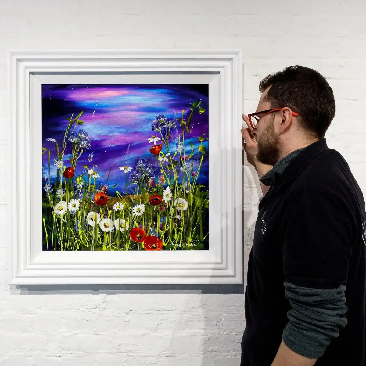 Twilight Meadow - Original - SOLD by artist Rozanne Bell - Wyecliffe Galleries