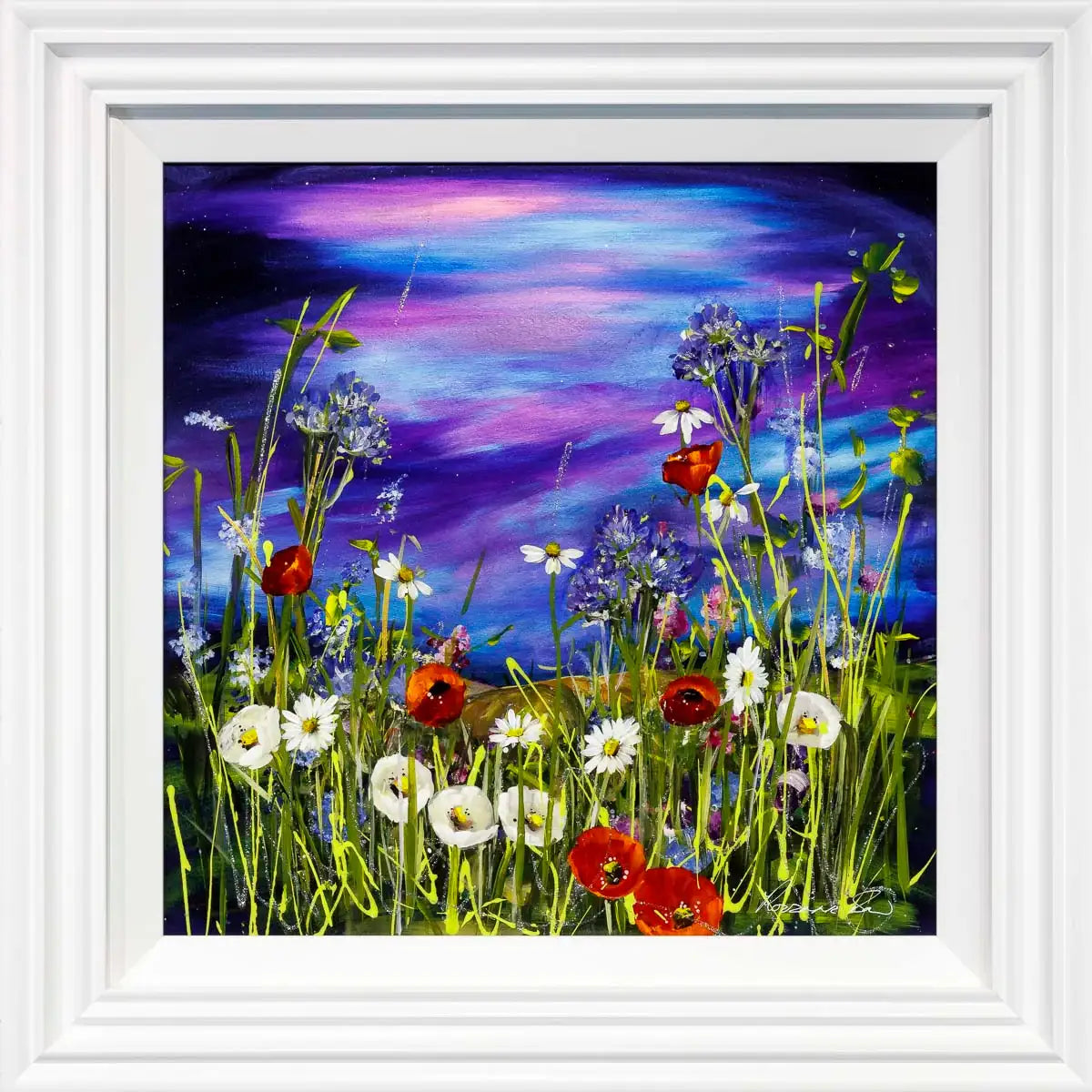 Twilight Meadow - Original - SOLD by artist Rozanne Bell - Wyecliffe Galleries