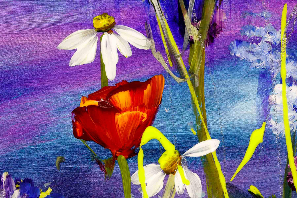 Twilight Meadow - Original - SOLD by artist Rozanne Bell - Wyecliffe Galleries