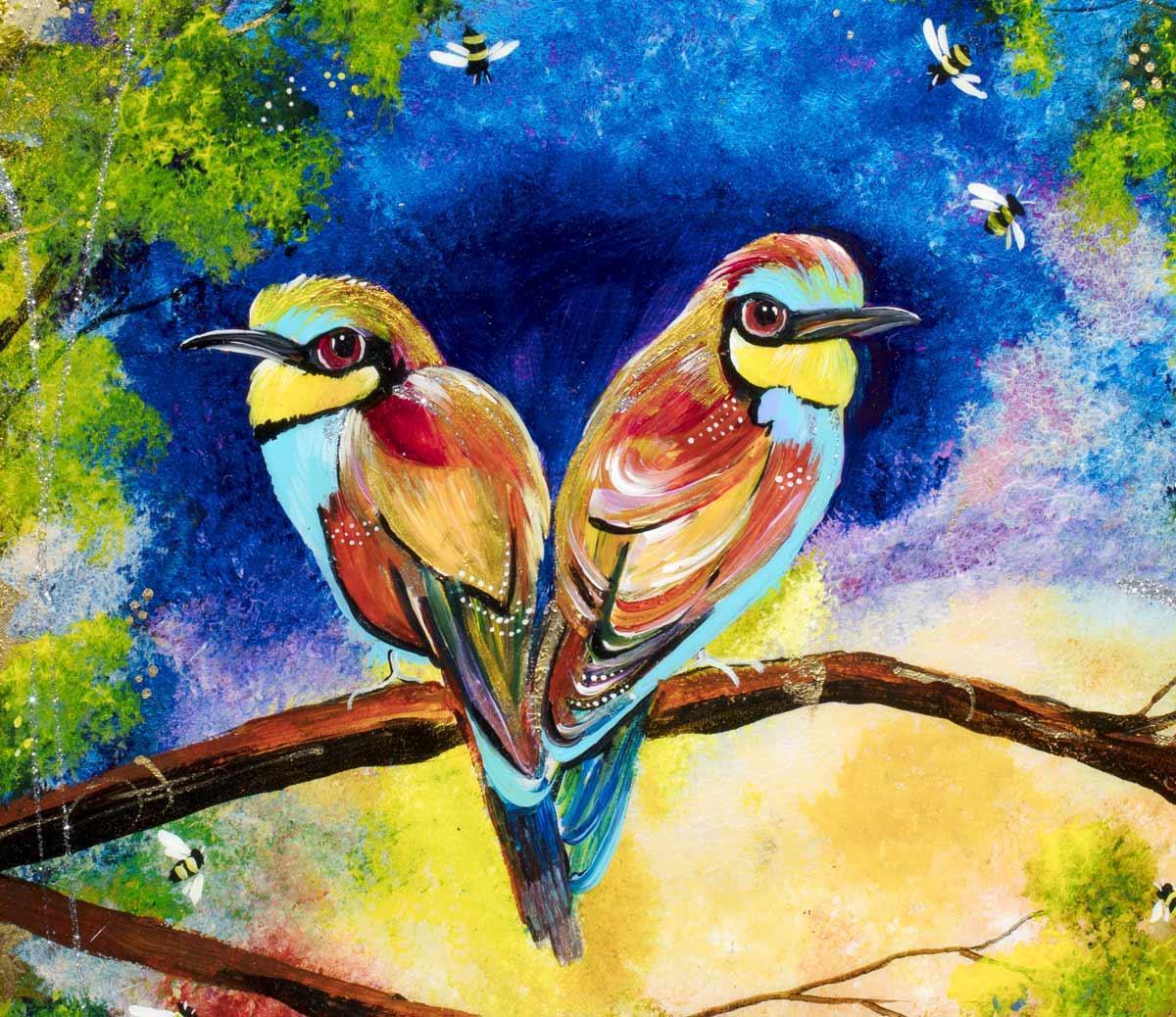 Two Little Birds - Original Rozanne Bell
