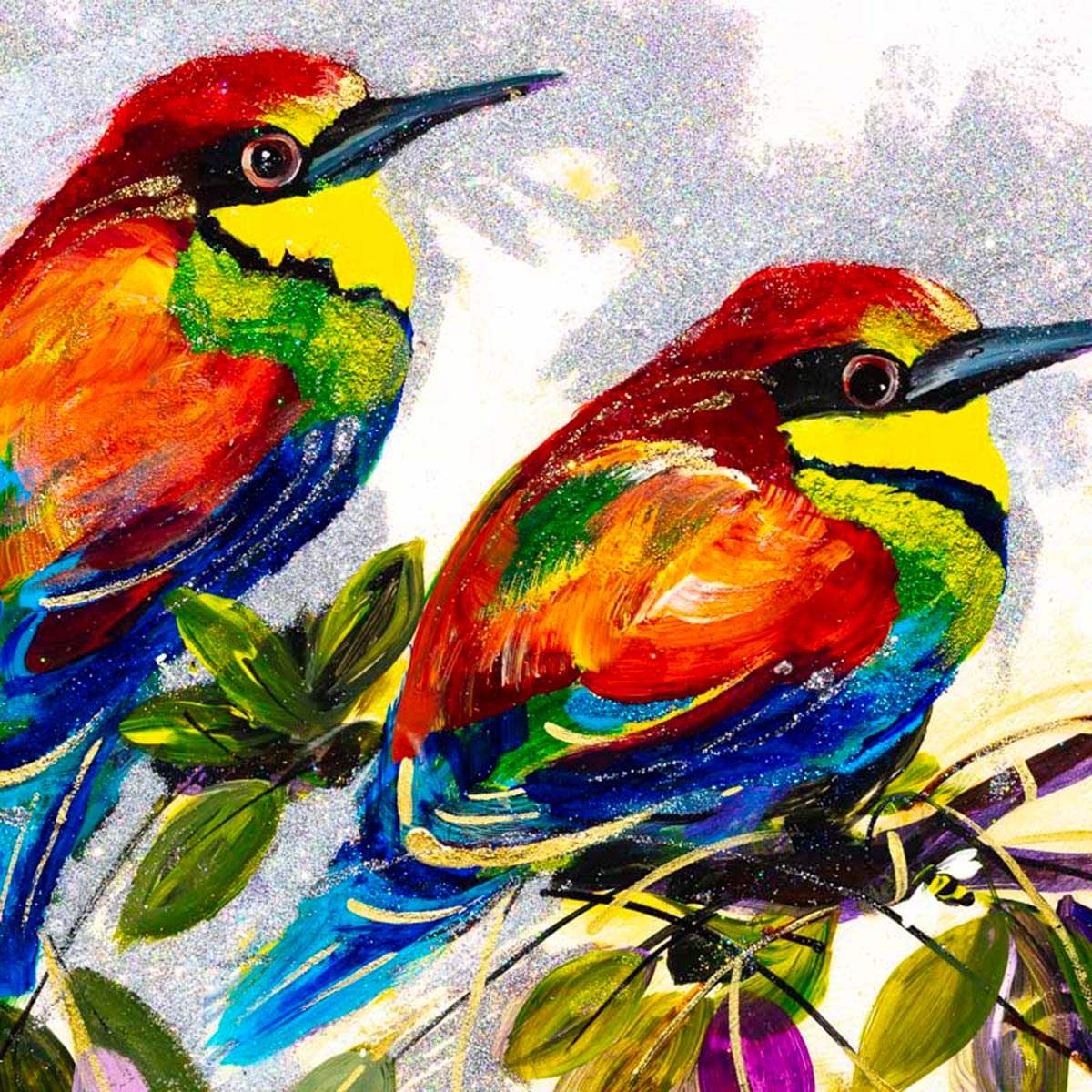 Two of a Kind - Original - SOLD by artist Rozanne Bell - Wyecliffe Galleries